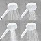 Mira Beat 110mm Four Spray Showerhead - White - 1.1605.238  Feature Large Image