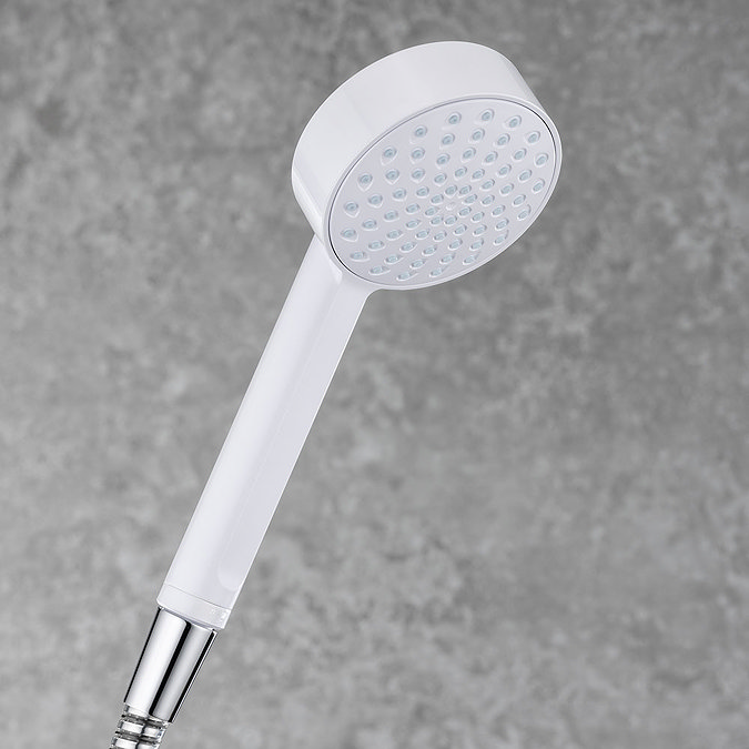 Mira Beat Single Spray Showerhead - White - 2.1703.009  Standard Large Image