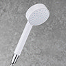 Mira Beat Single Spray Showerhead - White - 2.1703.009  Standard Large Image