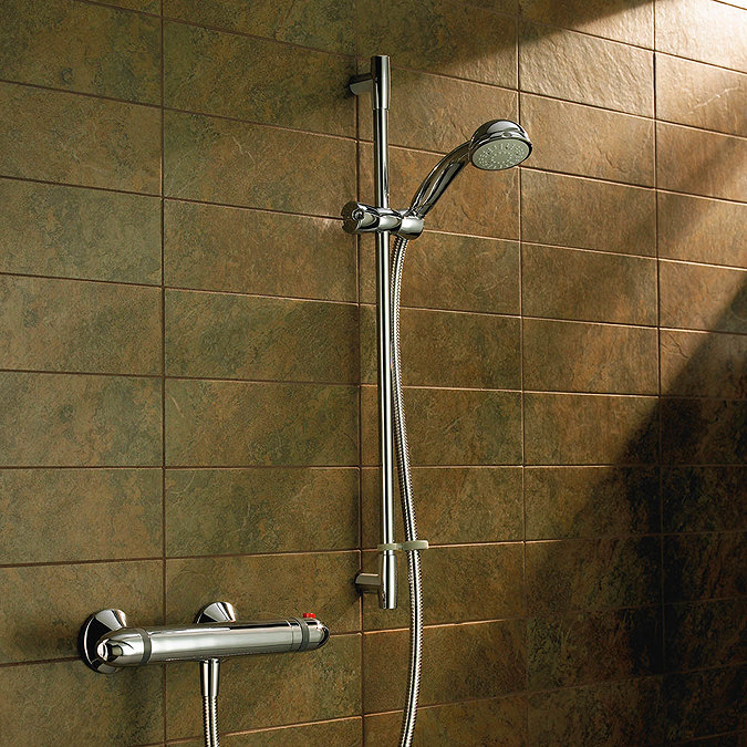 Mira Coda EV Thermostatic Bar Shower Mixer - Chrome - 2.1630.001  In Bathroom Large Image