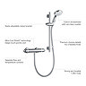 Mira Coda Pro EV Thermostatic Bar Shower Mixer - Chrome - 1.1836.005  Profile Large Image