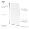 Mira Elevate Hinged Curved Bathscreen 800mm