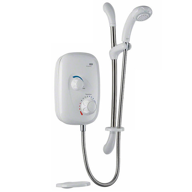 Mira - Event XS Manual Power Shower - White & Chrome - 1.1532.003 Large Image