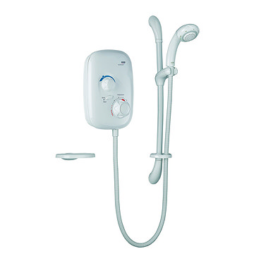 Mira - Event XS Thermostatic Power Shower - White - 1.1532.013 Profile Large Image