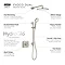 Mira Evoco Dual Outlet Brushed Nickel Thermostatic Mixer Shower - 1.1967.004  Newest Large Image