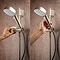 Mira Evoco Dual Outlet Brushed Nickel Thermostatic Mixer Shower with Bathfill - 1.1967.008 Feature