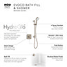 Mira Evoco Dual Outlet Brushed Nickel Thermostatic Mixer Shower with Bathfill - 1.1967.008  Newest L