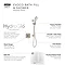 Mira Evoco Dual Outlet Brushed Nickel Thermostatic Mixer Shower with Bathfill - 1.1967.008  Newest L