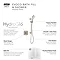 Mira Evoco Dual Outlet Brushed Nickel Thermostatic Mixer Shower with Bathfill - 1.1967.008 Newest L