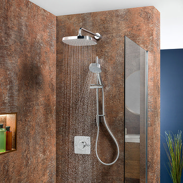 Mira Evoco Dual Outlet Chrome Thermostatic Mixer Shower - 1.1967.002  Feature Large Image