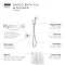 Mira Evoco Dual Outlet Chrome Thermostatic Mixer Shower with Bathfill - 1.1967.006  Newest Large Ima