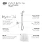 Mira Evoco Dual Outlet Chrome Thermostatic Mixer Shower with Bathfill - 1.1967.006 Newest Large Ima