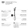 Mira Evoco Dual Outlet Matt Black Thermostatic Mixer Shower with Bathfill - 1.1967.007  Newest Large