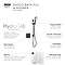 Mira Evoco Dual Outlet Matt Black Thermostatic Mixer Shower with Bathfill - 1.1967.007 Newest Large