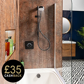 Mira Evoco Dual Outlet Matt Black Thermostatic Mixer Shower with Bathfill