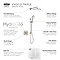 Mira Evoco Triple Outlet Brushed Nickel Thermostatic Mixer Shower with Bathfill - 1.1967.011  Newest