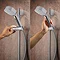 Mira Evoco Triple Outlet Chrome Thermostatic Mixer Shower with Bathfill - 1.1967.009 Standard Large