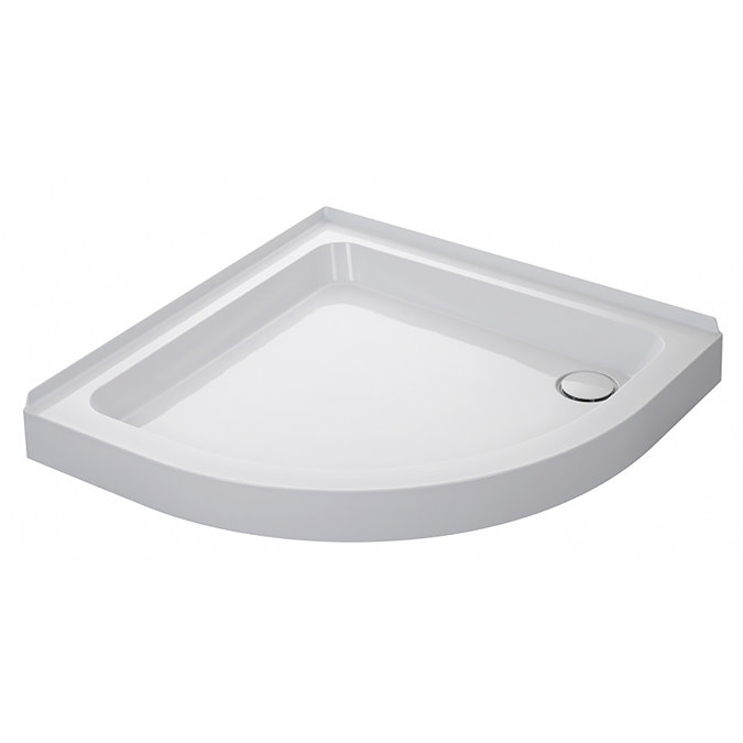 Mira Flight 900 x 900mm Quadrant Shower Tray with 2 Upstands & Waste - 1.1783.043.WH Large Image