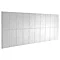 Mira Flight Bath Splash Back Wall Panel - 1.1669.072.WH Large Image