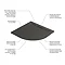 Mira Flight Level 1200 x 900mm LH Slate Effect Offset Quadrant Shower Tray In Bathroom Large Image
