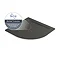 Mira Flight Level 1200 x 900mm LH Slate Effect Offset Quadrant Shower Tray Standard Large Image