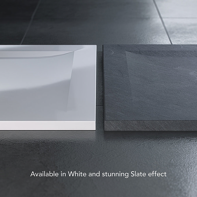 Mira Flight Level 1200 x 900mm RH White Offset Quadrant Shower Tray Feature Large Image
