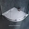 Mira Flight Level 1200 x 900mm RH White Offset Quadrant Shower Tray additional Large Image