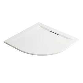 Mira Flight Level 900 x 900mm White Quadrant Shower Tray Medium Image
