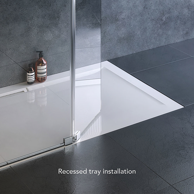 Mira Flight Level Rectangular Shower Tray  additional Large Image