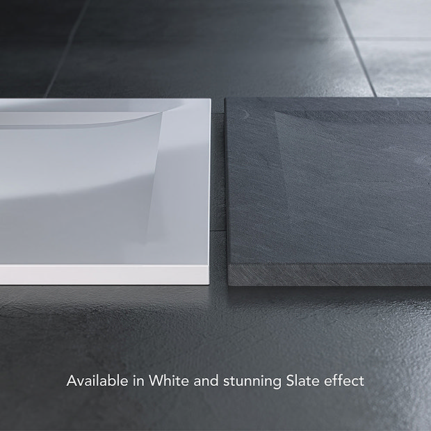 Mira Flight Level Safe 1000 x 1000mm Anti-Slip White Quadrant Shower Tray  Feature Large Image