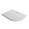 Mira Flight Level Safe 1200 x 900mm LH Anti-Slip White Offset Quadrant Shower Tray Large Image