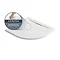 Mira Flight Level Safe 1200 x 900mm RH Anti-Slip White Offset Quadrant Shower Tray In Bathroom Larg