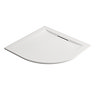 Mira Flight Level Safe 900 x 900mm Anti-Slip White Quadrant Shower Tray Large Image