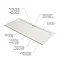 Mira Flight Level Safe Anti-Slip White Square Shower Tray  Standard Large Image