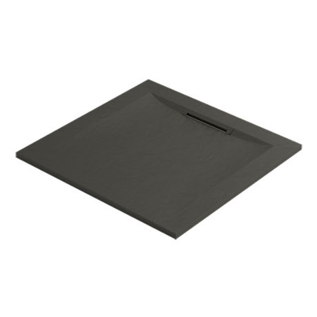 Mira Flight Level Slate Effect Square Shower Tray Large Image