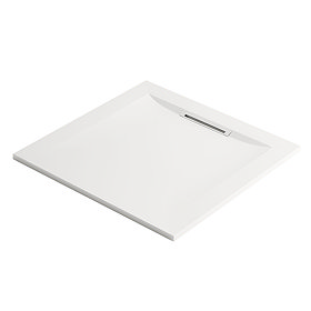 Mira Flight Level Square Shower Tray Large Image