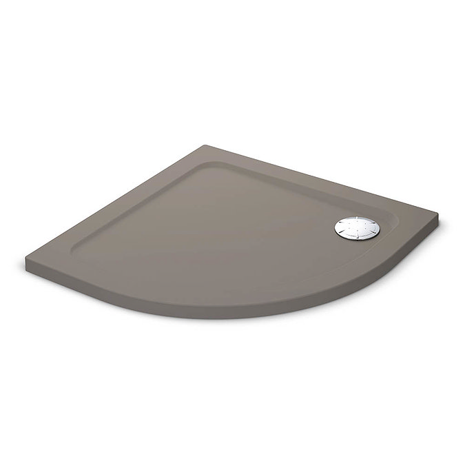 Mira Flight Safe Anti-Slip Quadrant Shower Tray 900 x 900mm - Taupe Large Image