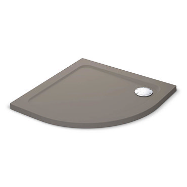 Mira Flight Safe Anti-Slip Quadrant Shower Tray 900 x 900mm - Taupe  Profile Large Image