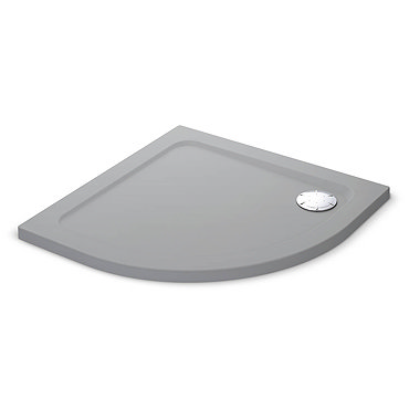Mira Flight Safe Anti-Slip Quadrant Shower Tray 900 x 900mm - Titanium Grey  Profile Large Image