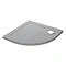 Mira Flight Safe Anti-Slip Quadrant Shower Tray 900 x 900mm - Titanium Grey Large Image