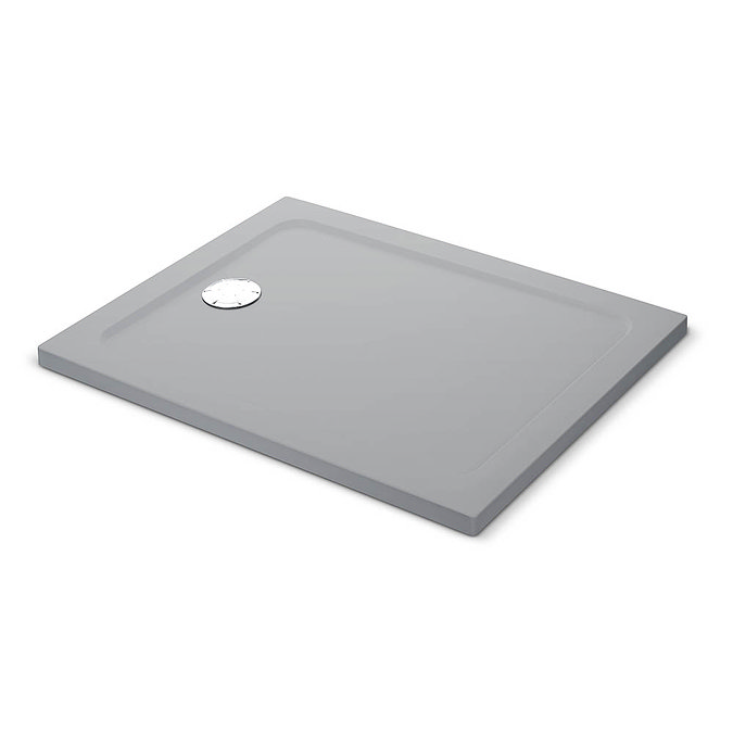 Mira Flight Safe Anti-Slip Rectangular Shower Tray - Titanium Grey Large Image