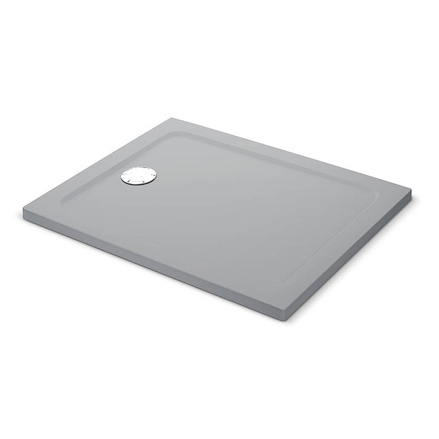 Mira Flight Safe AntiSlip Rectangular Shower Tray Titanium Grey