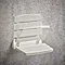 Mira Folding Wall Mounted Shower Seat - White - 2.1536.128  Feature Large Image