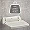 Mira Folding Wall Mounted Shower Seat - White - 2.1536.128  In Bathroom Large Image