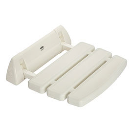 Mira Folding Wall Mounted Shower Seat - White - 2.1536.128 Medium Image