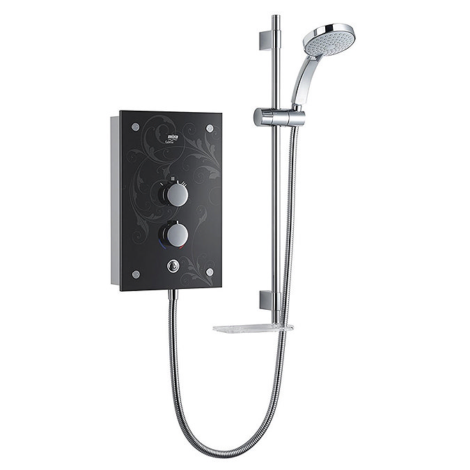 Mira Galena 9.8kW Thermostatic Electric Shower - Black Flock - 1.1634.083 Large Image