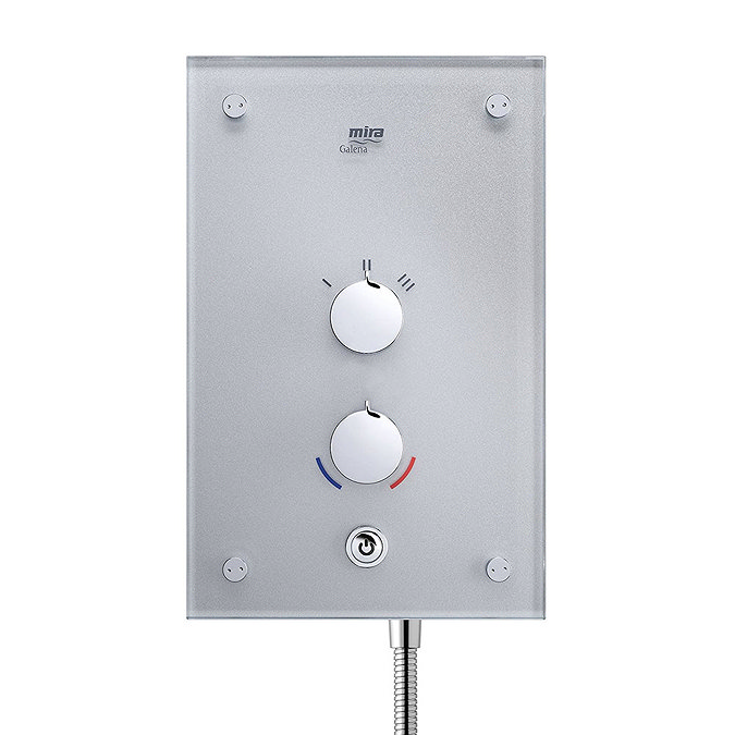 Mira Galena 9.8kW Thermostatic Electric Shower - Silver Glass - 1.1634.082  Profile Large Image