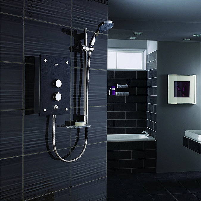 Mira Galena 9.8kW Slate Effect Thermostatic Electric Shower - 1.1634.117  Standard Large Image