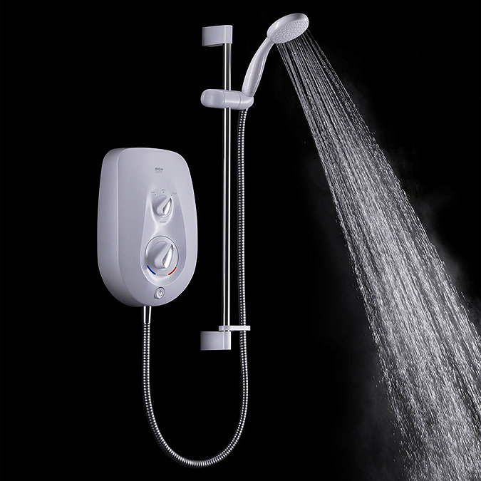 Mira Go 9.5kW Electric Shower - White/Chrome - 1.1788.002  Standard Large Image