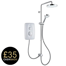 Mira Jump Dual 10.8 KW Electric Shower - White